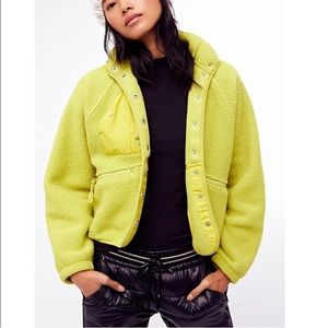 Free People Lime Green Hit the Slopes Jacket